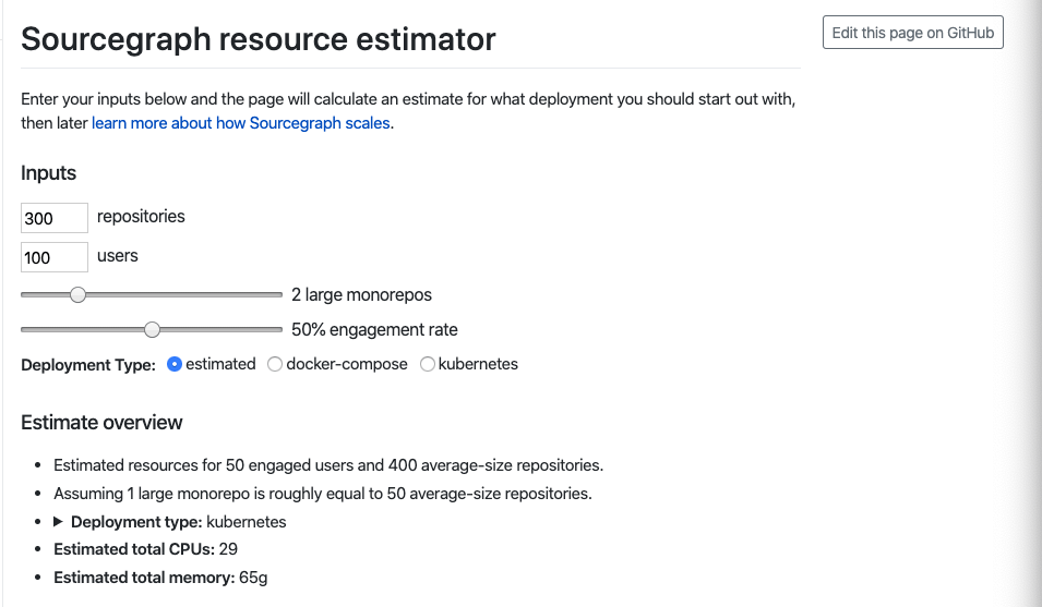 Resource estimator