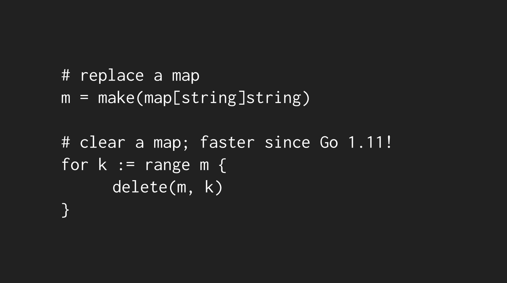 compiler clearing maps