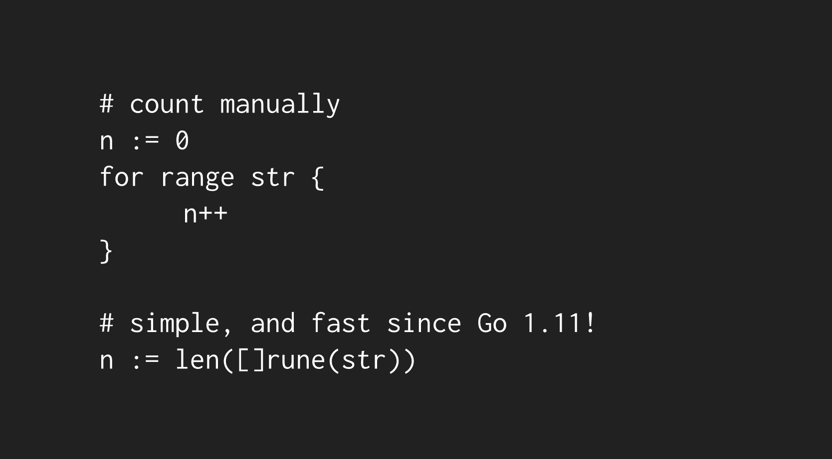 compiler string length