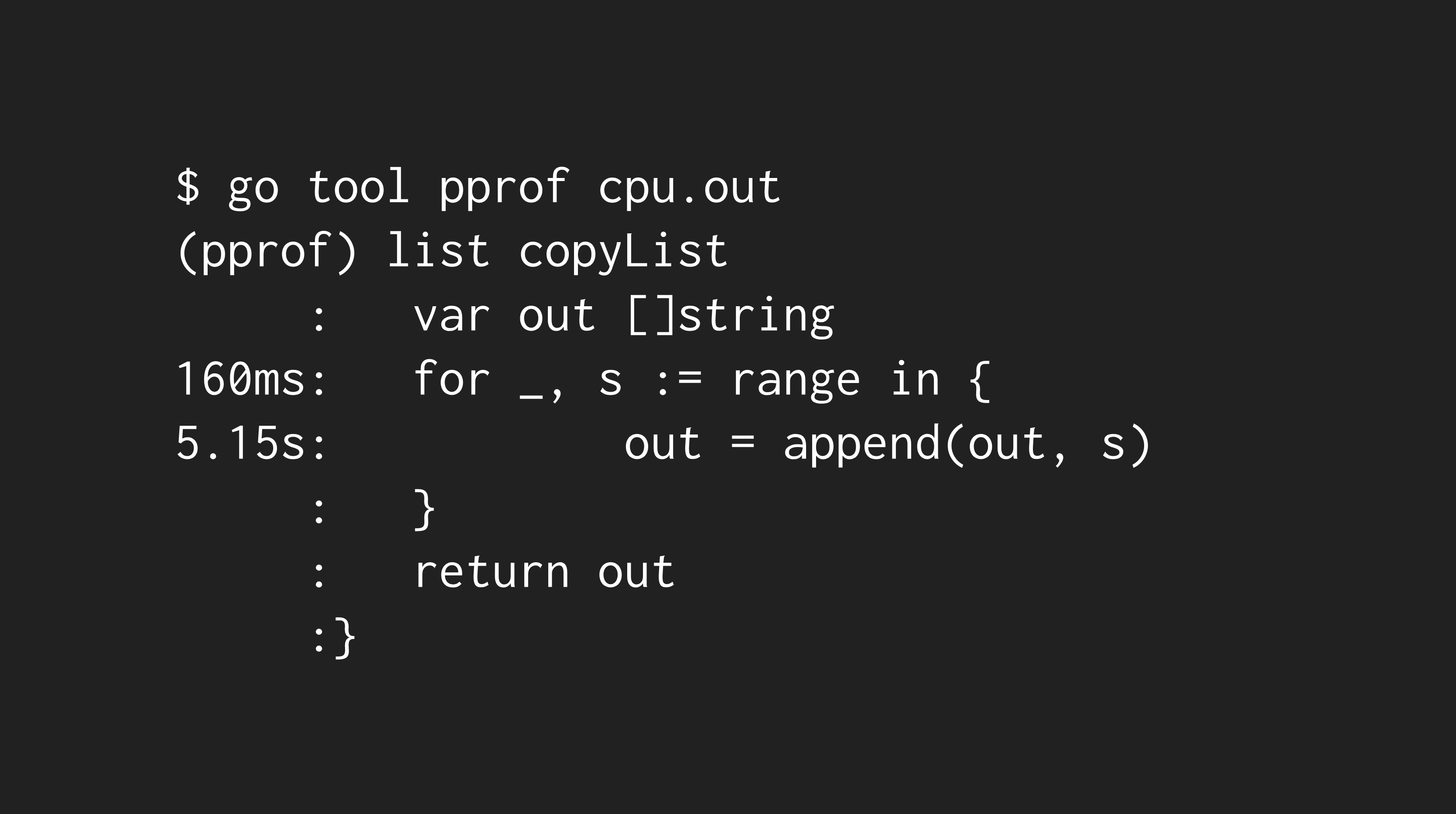 Example Pprof Output
